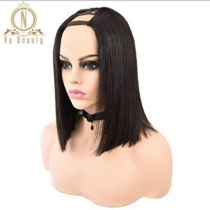 Silky Straight U Part Wig